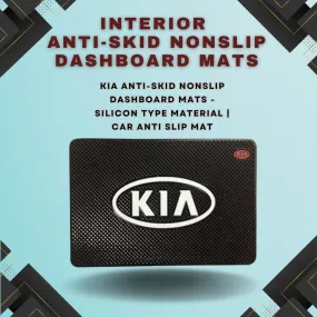 KIA Anti-Skid Nonslip Dashboard Mats - Silicon Type Material | Car Anti Slip Mat