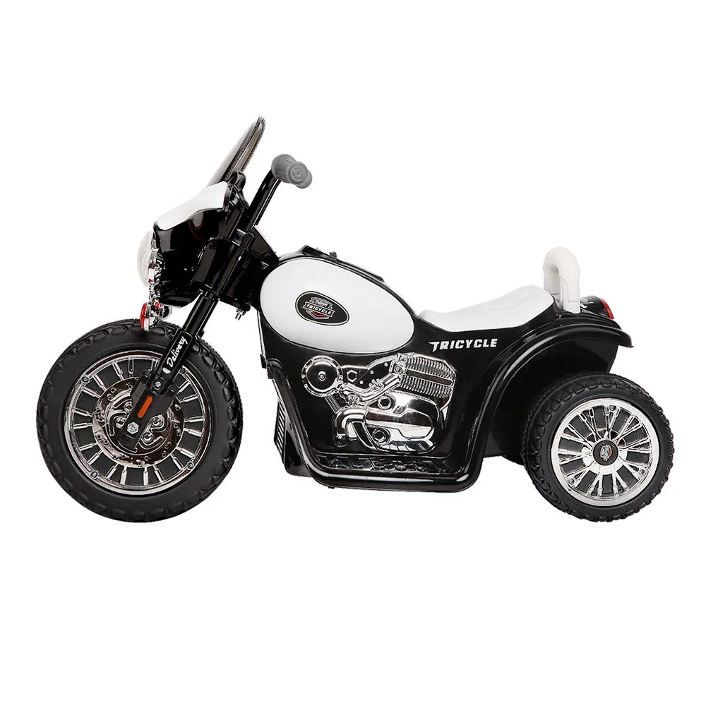 Kids Electric Ride On Police Motorcycle 6V, Black - Rigo