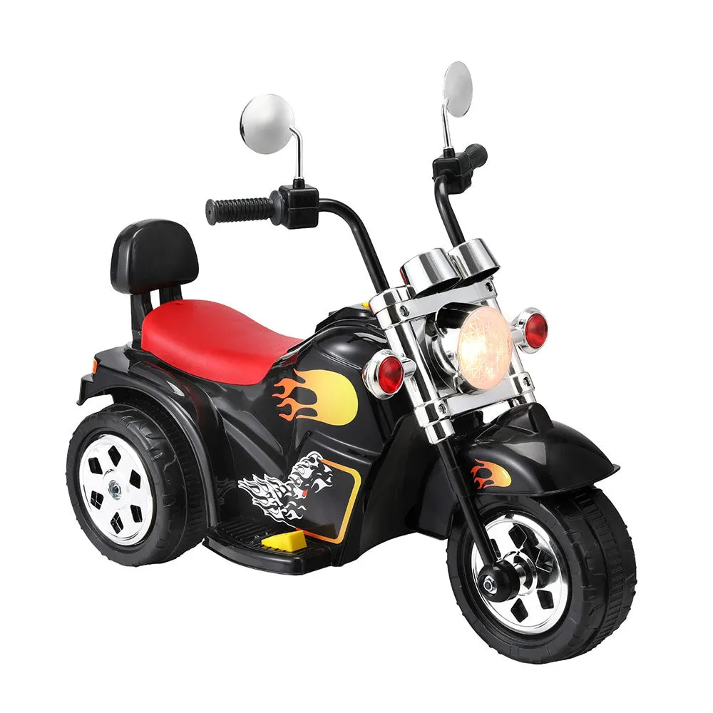 Kids Ride On Car Motorcycle Motorbike Electric Toys Horn Music 6V - Black