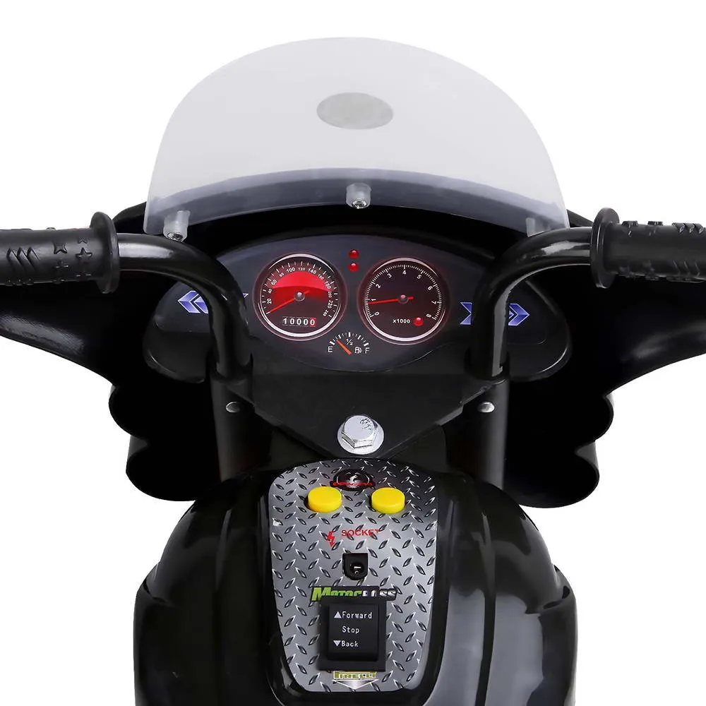 Kids Ride On Motorbike Motorcycle Car - Black