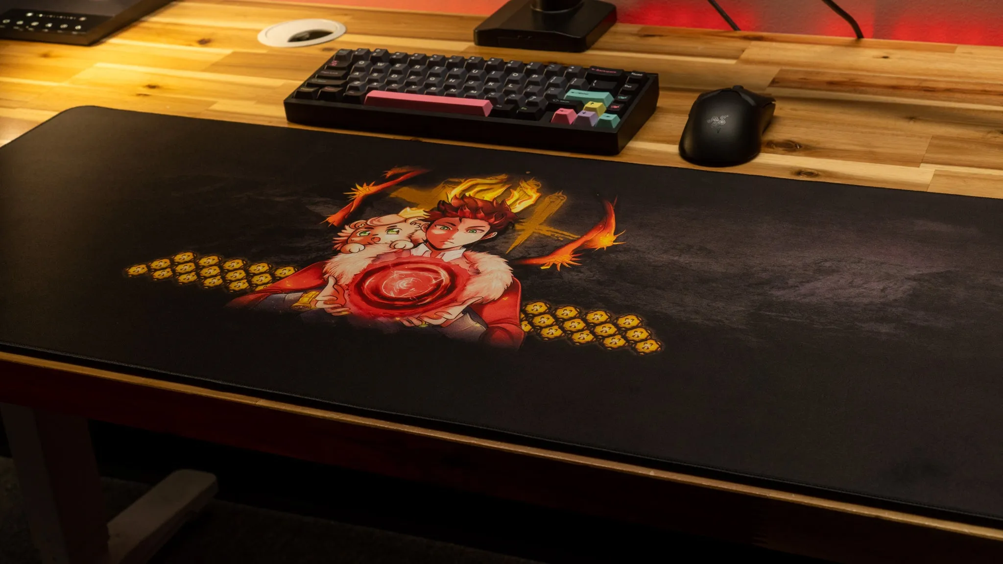 King "Kingdom Auric" Content Creator Collaboration Gaming Mouse Pad Deskmat