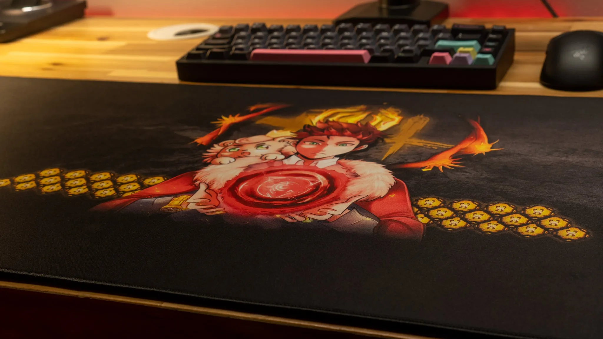 King "Kingdom Auric" Content Creator Collaboration Gaming Mouse Pad Deskmat