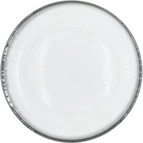 Klasik - Glass Charger Plate in Silver (Item # 0241)