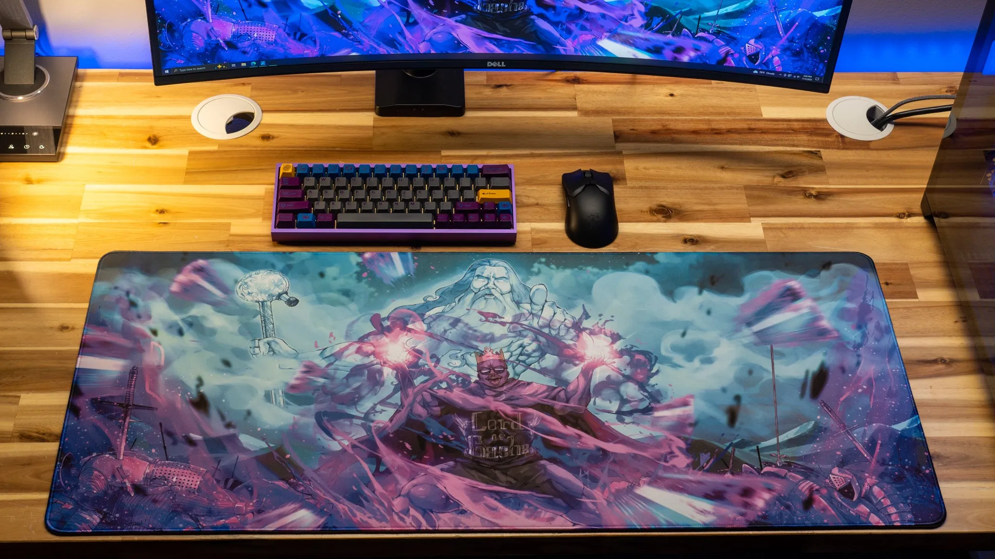 Lacari "The Lord of Gacha" Content Creator Collaboration Gaming XL Gaming Mouse Pad Deskmat