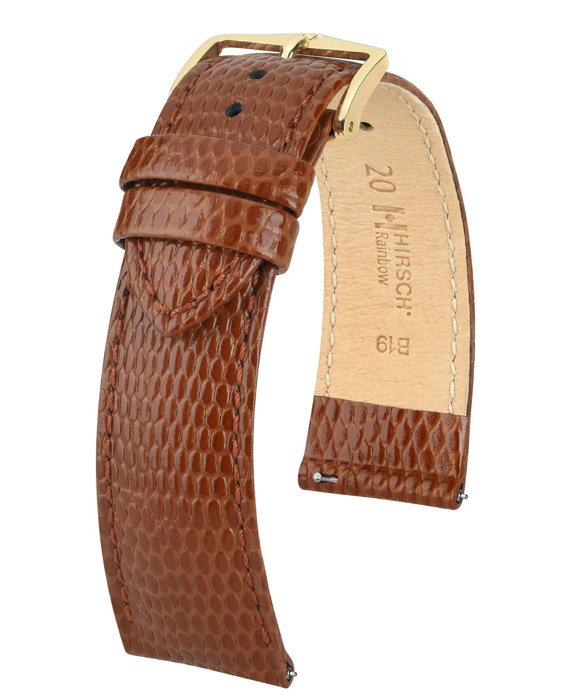 Ladies HIRSCH RAINBOW Lizard Embossed Calfskin Watch Strap  1230 26