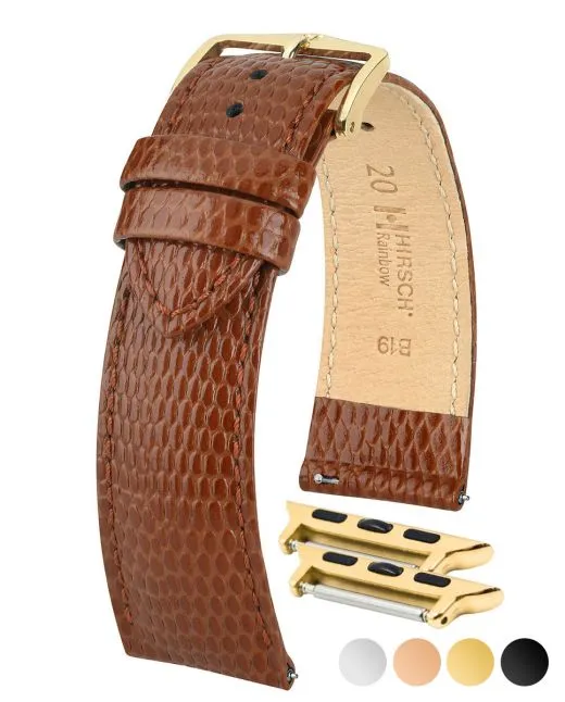 Ladies HIRSCH RAINBOW Lizard Embossed Calfskin Watch Strap  1230 26