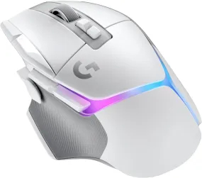 Logitech G502 X PLUS LIGHTSPEED Wireless RGB Gaming Mouse - LIGHTFORCE Hybrid Switches, HERO 25K Sensor, LIGHTSYNC RGB, PC & macOS/Windows Compatible - White