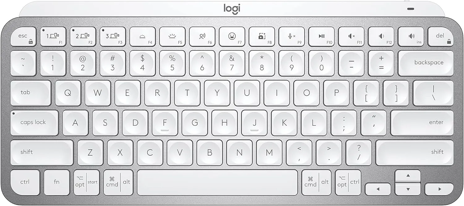 Logitech MX KEYS Mini 智能無線鍵盤 (English Version) - Light Gray 淺灰色 920-010506 原裝行貨