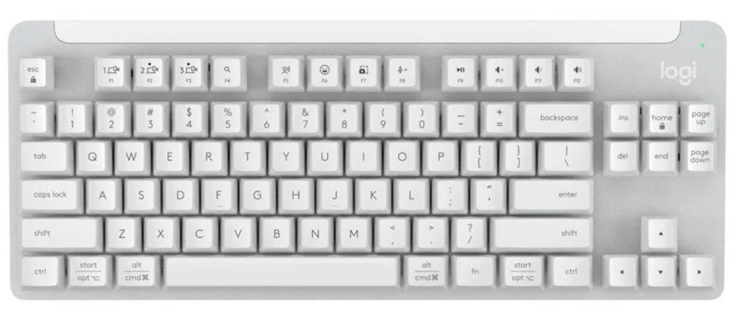 Logitech Signature K855 Wireless Mechanical TKL Keyboard 無線機械鍵盤 紅軸 - White 白色 920-011075 原裝行貨