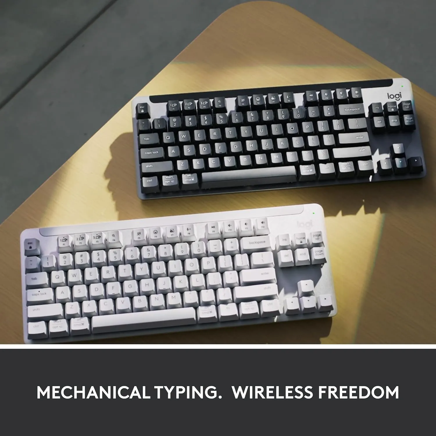 Logitech Signature K855 Wireless Mechanical TKL Keyboard 無線機械鍵盤 紅軸 - White 白色 920-011075 原裝行貨