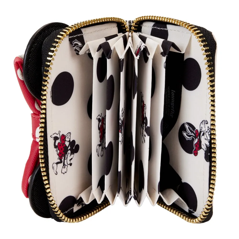 Loungefly x Minnie Mouse Rocks the Dots Classic Accordion Zip Around Wallet