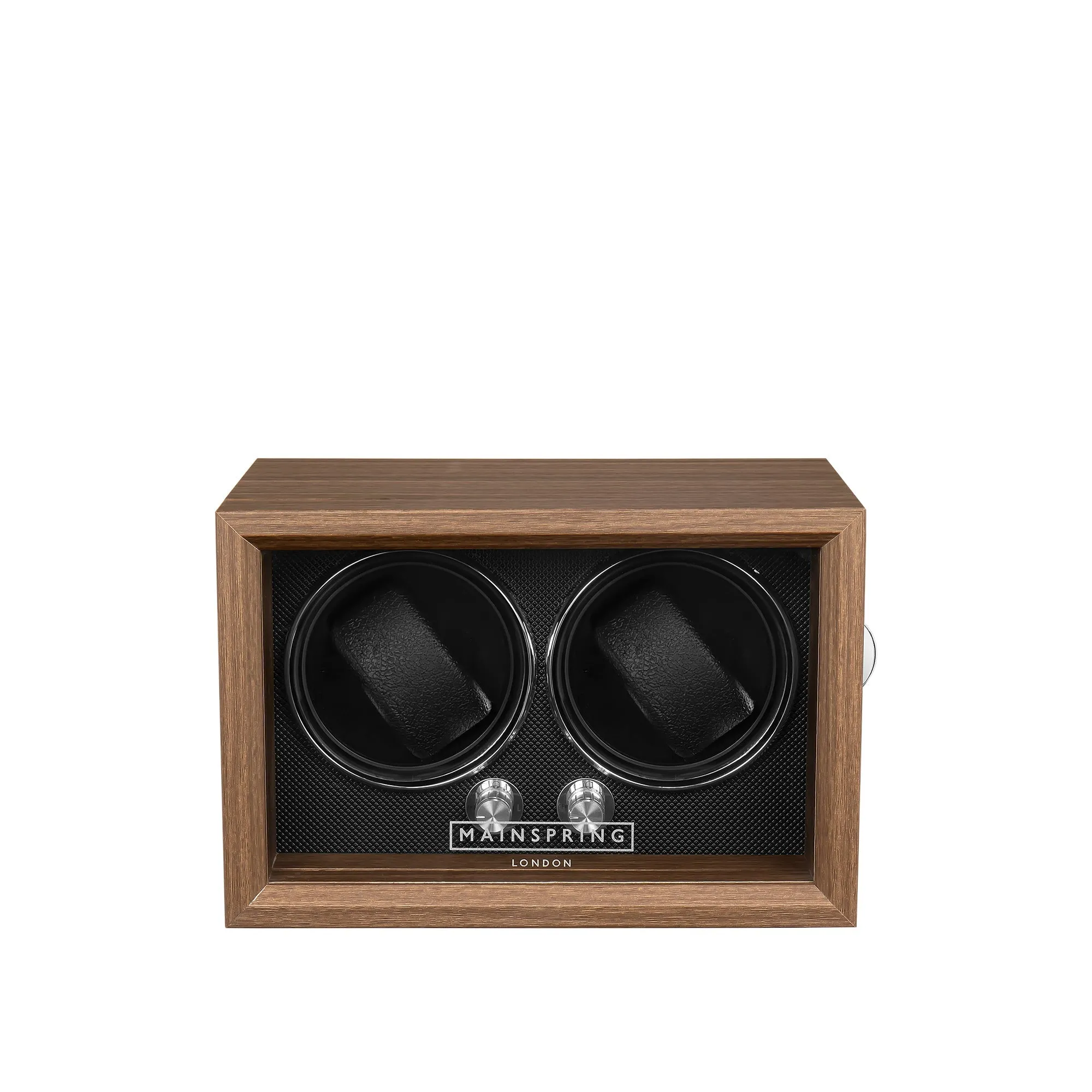 Mainspring Mahogany Oxford Guardian 2 Slot Watch Winder MS-WIN-OXF2-01