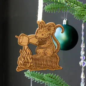 Marshmallow Mouse Ornament