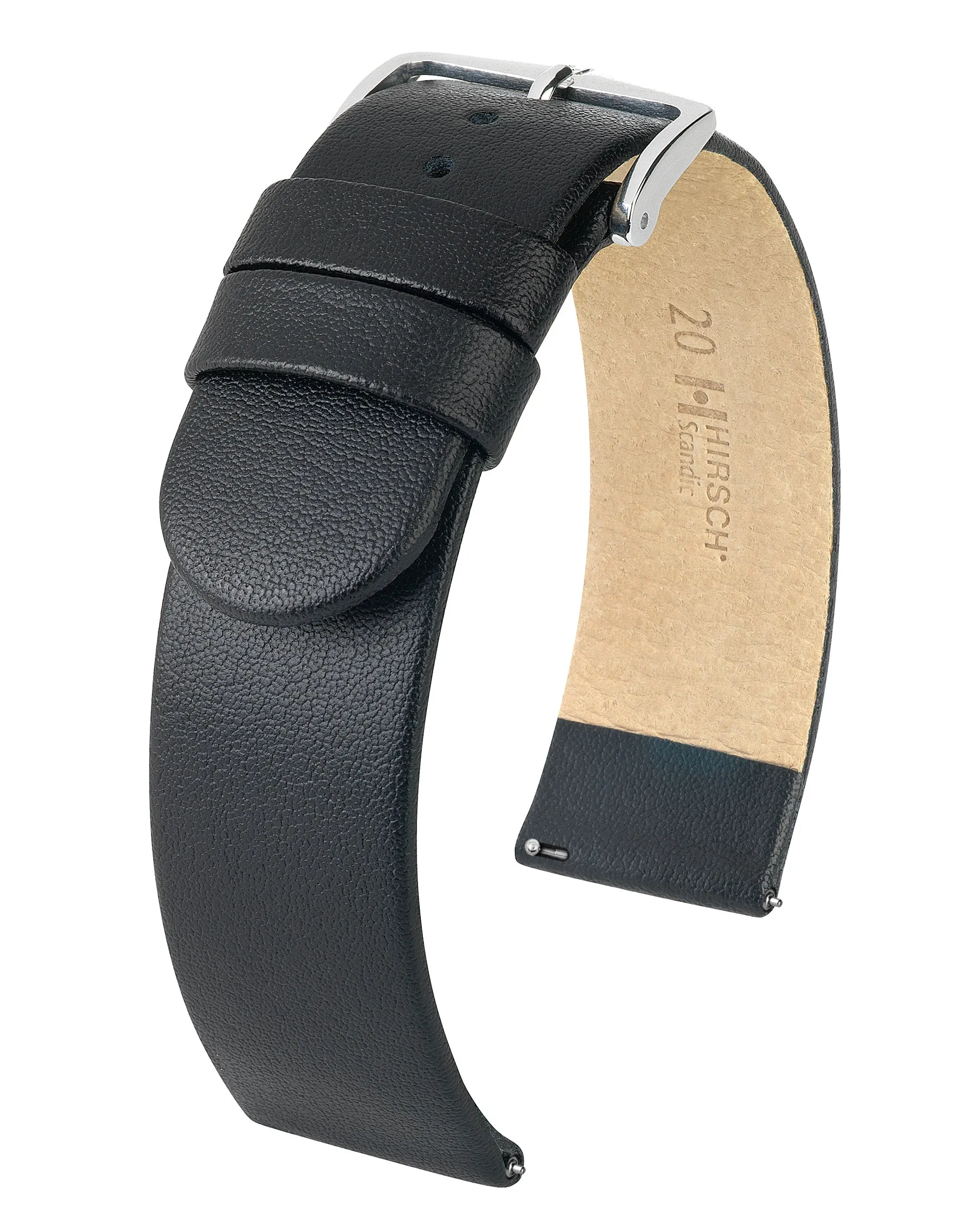 Men's HIRSCH SCANDIC Classic Calfskin Watch Strap  1787 20