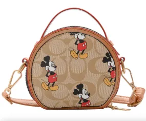 Mickey Mouse Coach Inspired Mini Crossbody Purse