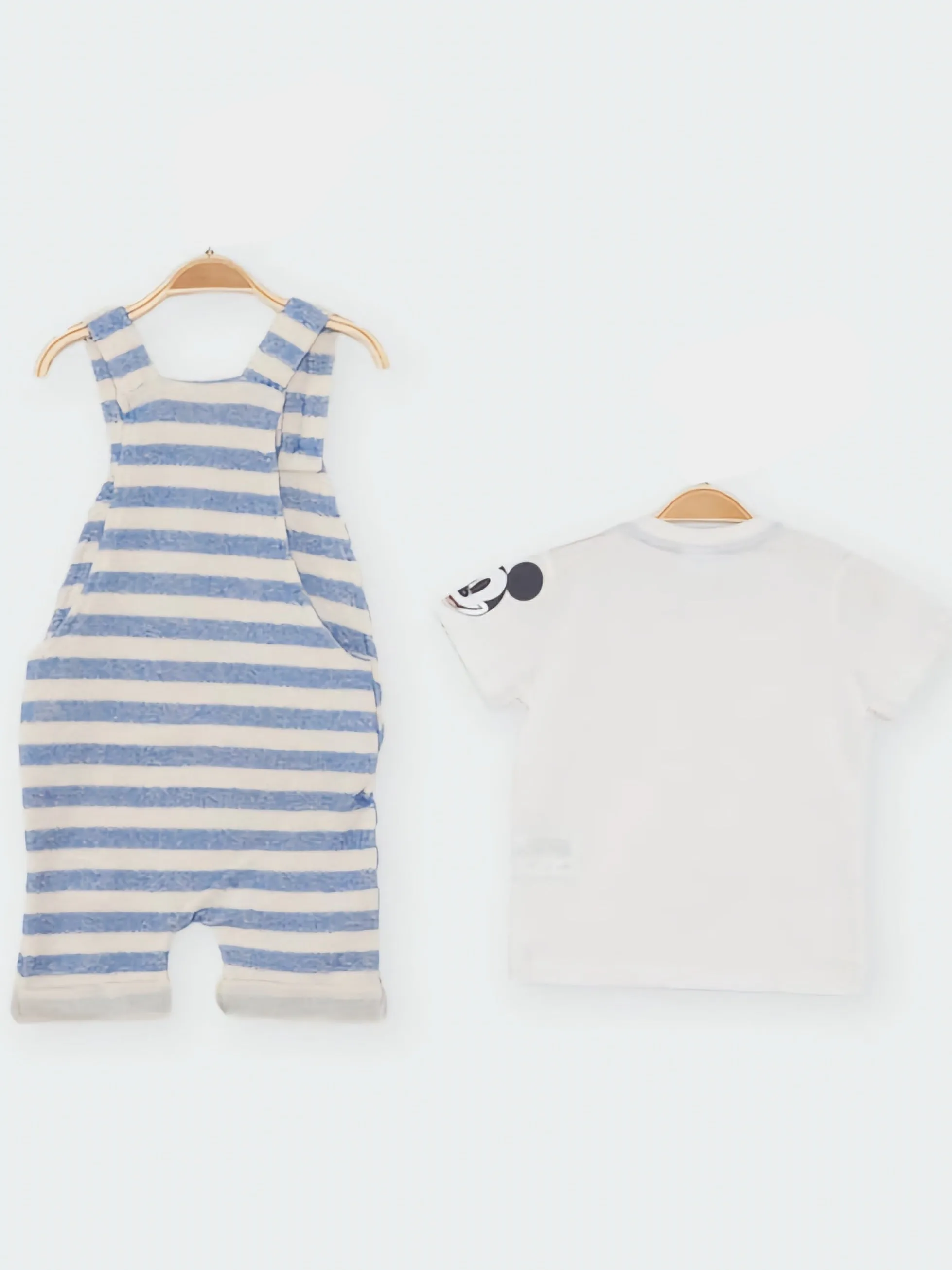 Mickey Mouse Striped Dungaree