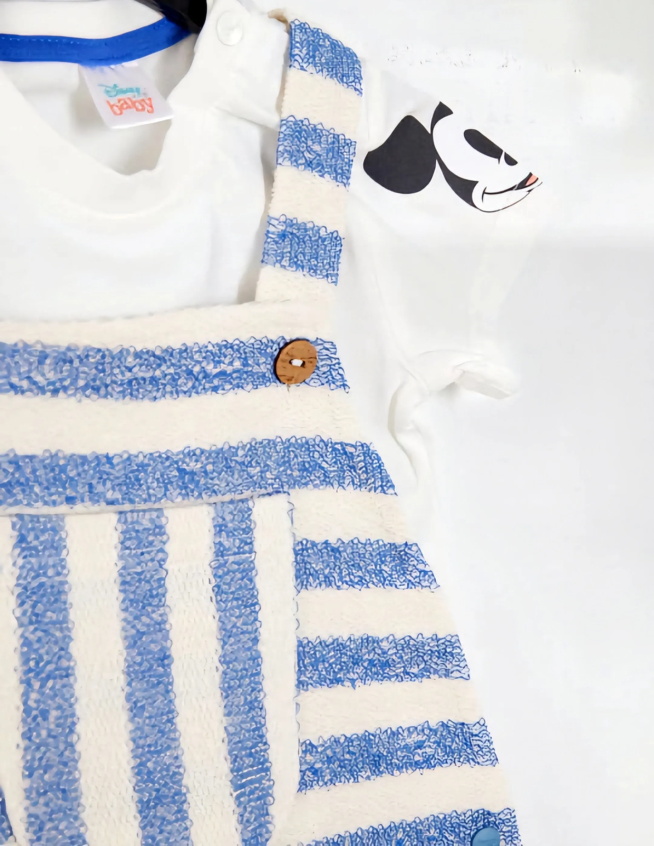 Mickey Mouse Striped Dungaree