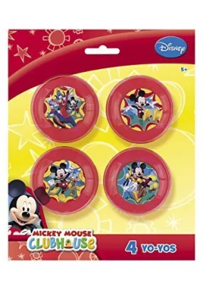 Mickey Mouse Yo-Yos 4pk