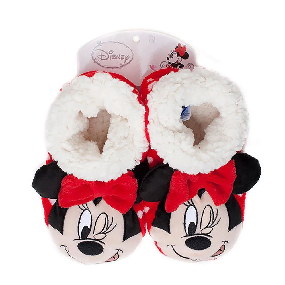 Minnie Mouse Kids Slippers - Red (Small-Medium)