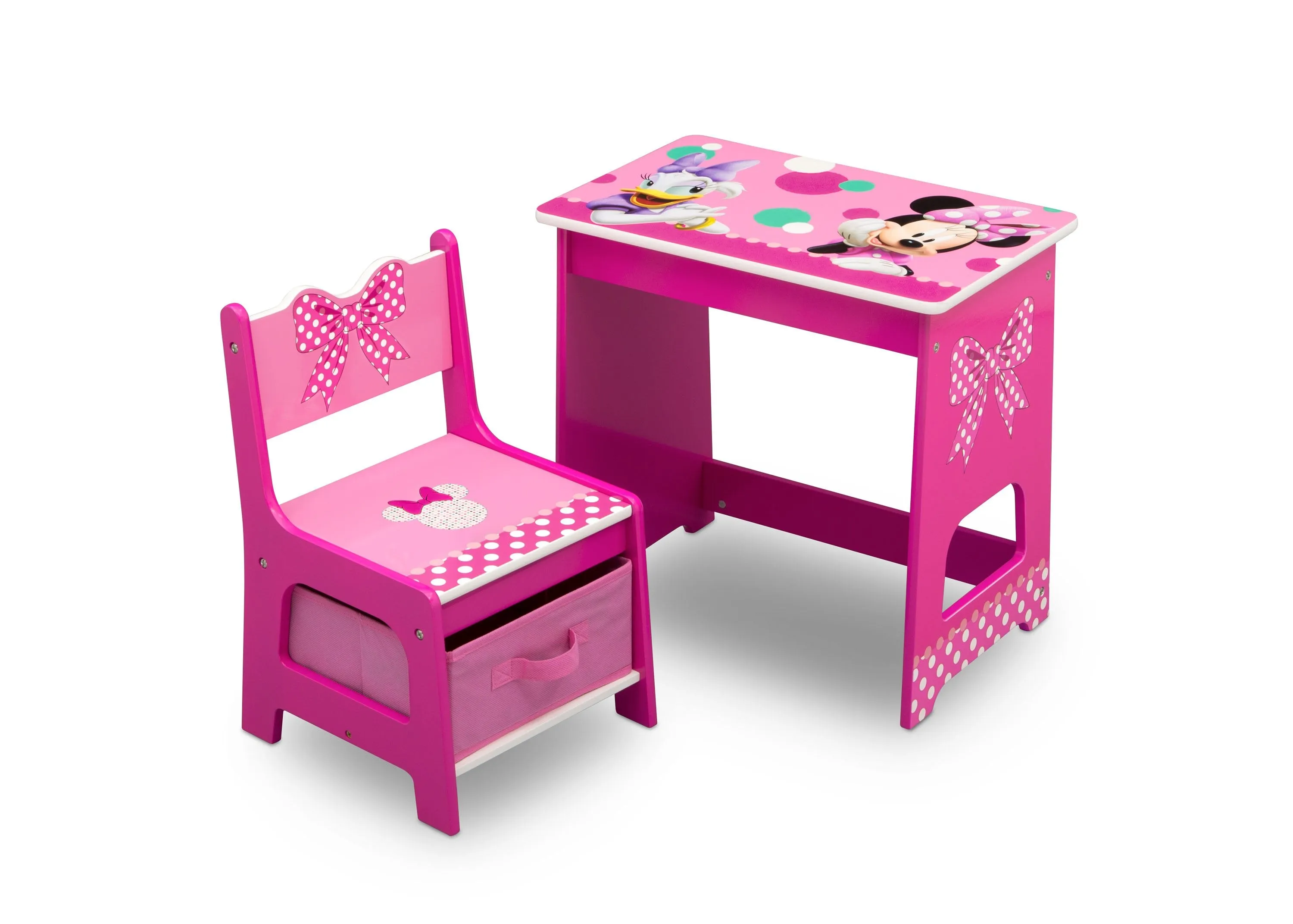 Minnie Mouse Kids Wood Desk and Chair Set