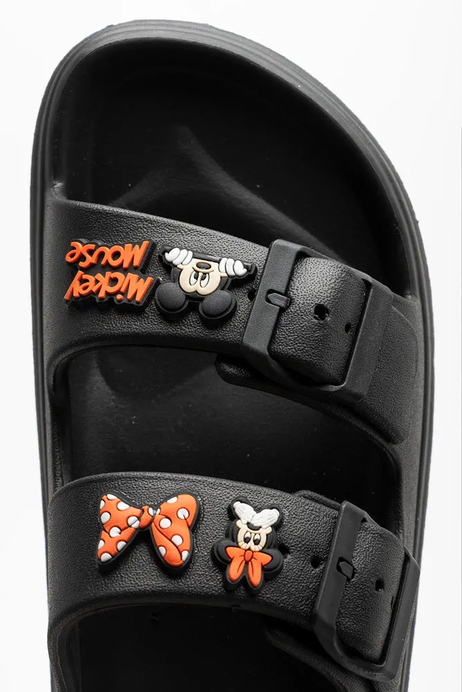 Minnie Mouse Slide Black