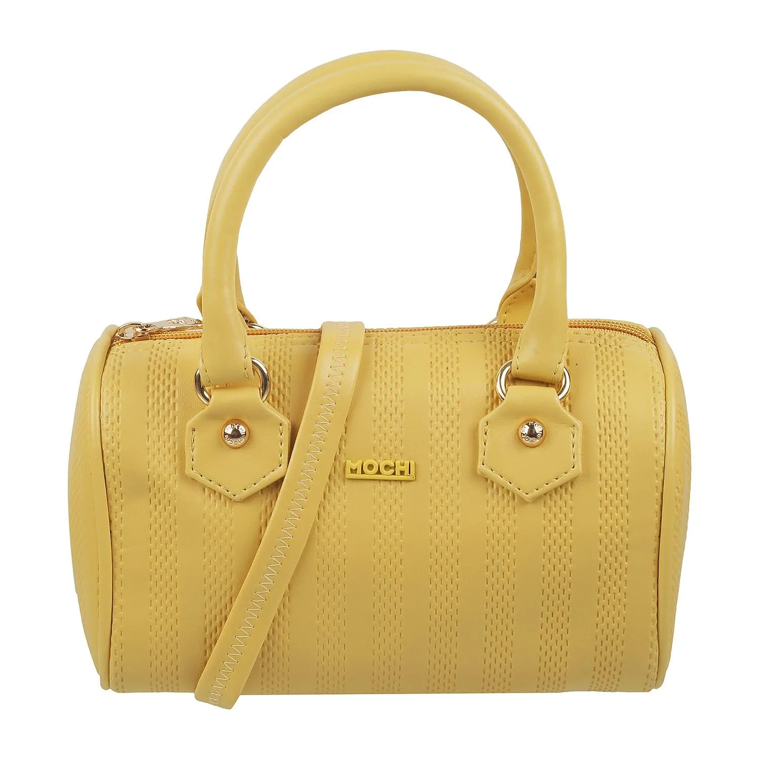 Mochi Women Yellow Satchel Bag