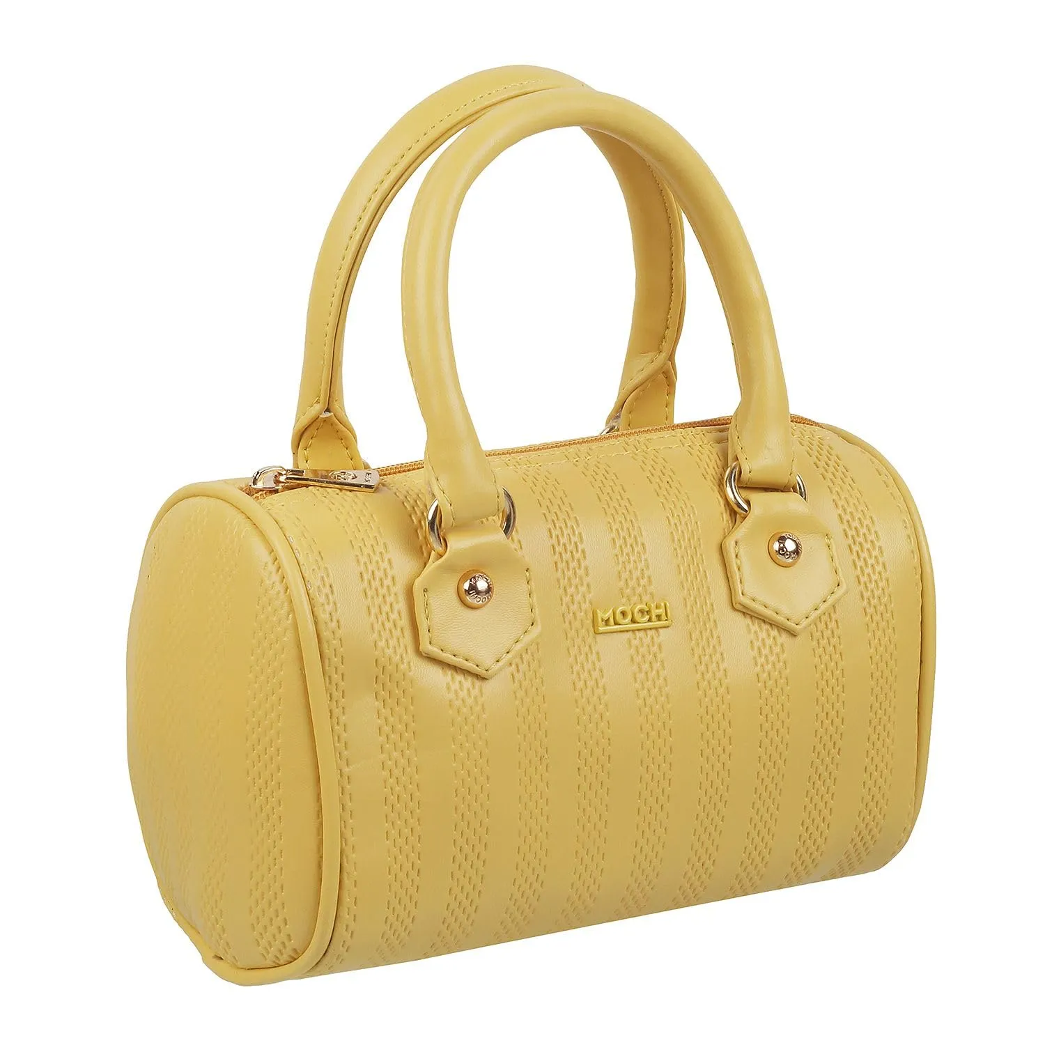 Mochi Women Yellow Satchel Bag