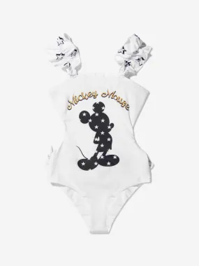 Monnalisa Girls Mickey Mouse Swimsuit