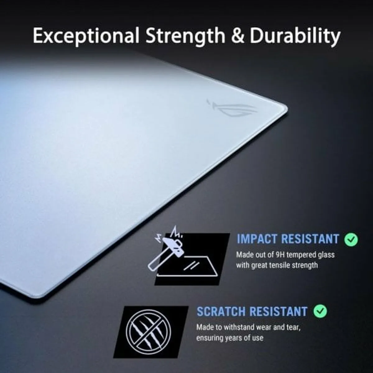 Mouse Mat Asus ROG Moonstone Ace L White