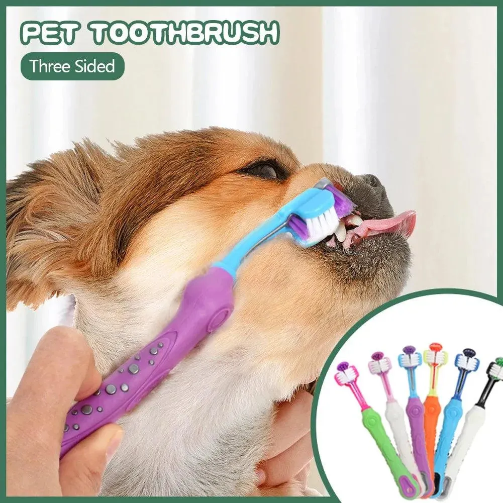 Multi-Angle Pet Toothbrush Cleaning Tool for Pets