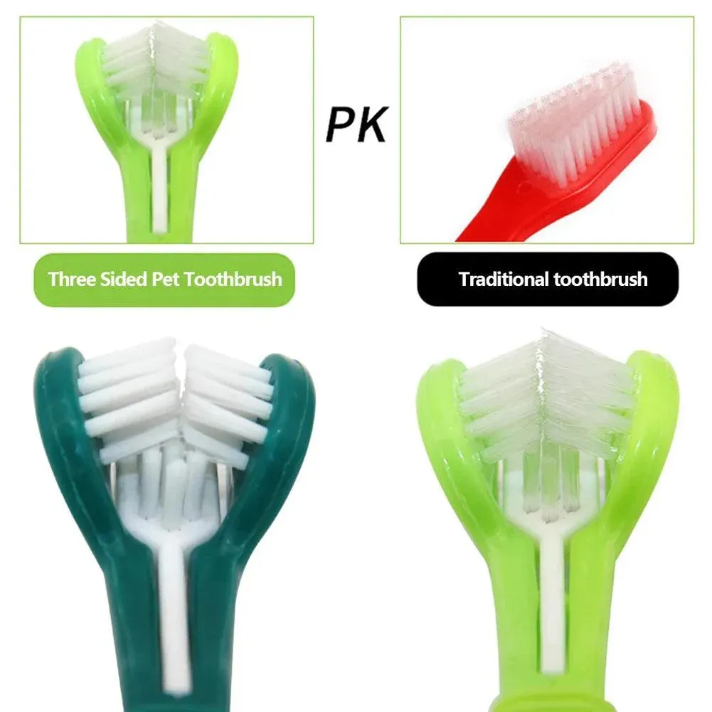 Multi-Angle Pet Toothbrush Cleaning Tool for Pets