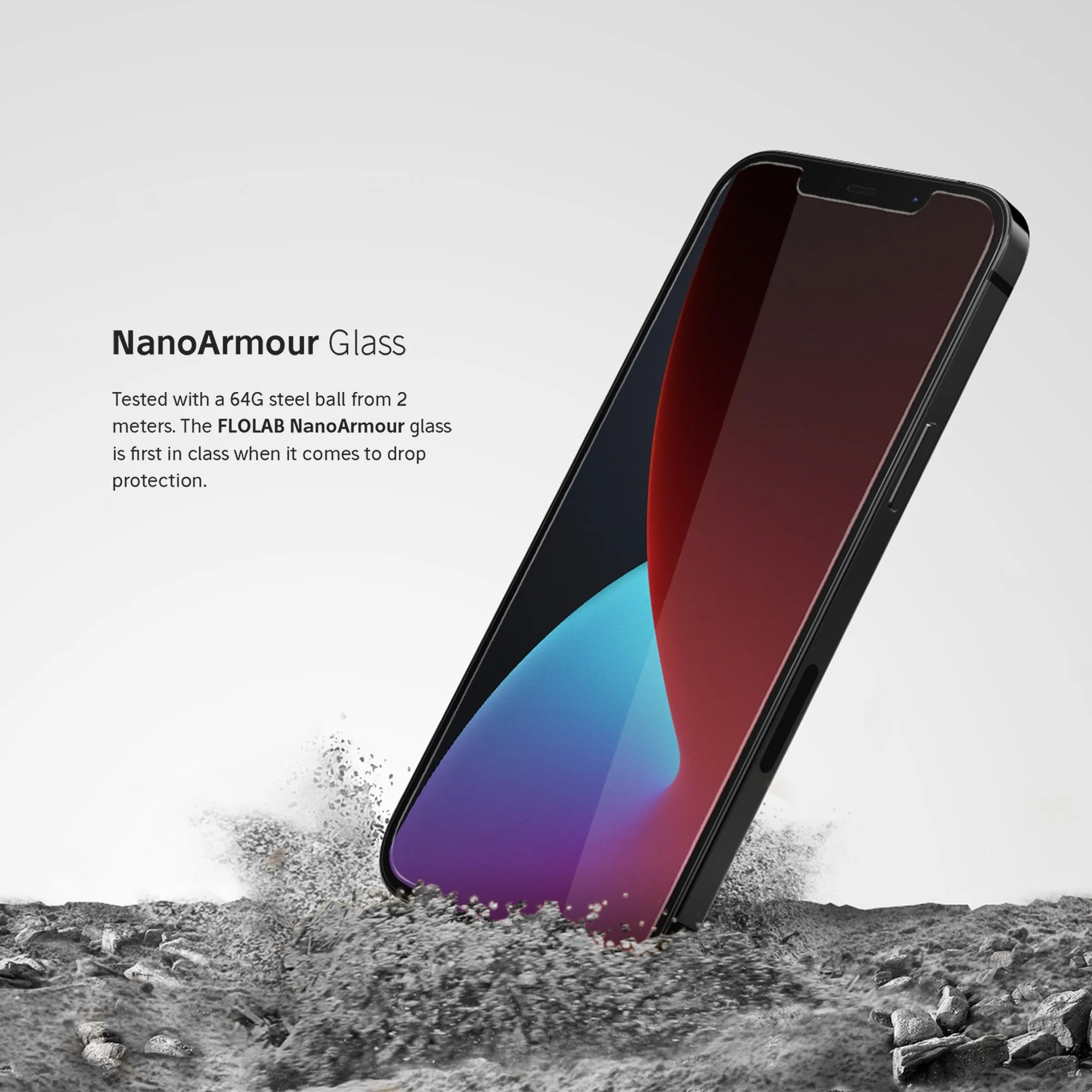 NanoArmour Best iPhone 12 mini Screen Protector Antimicrobial Case Friendly