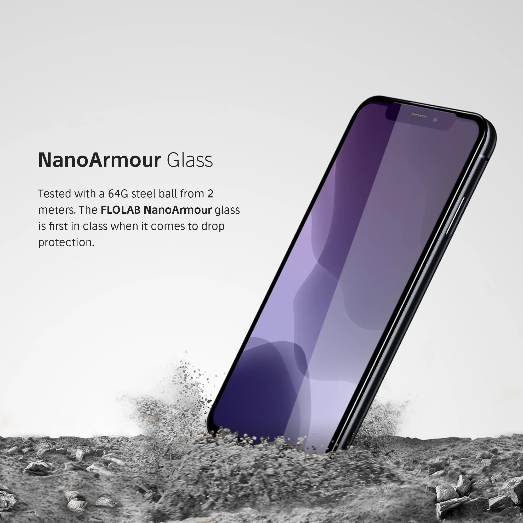 NanoArmour iPhone 11 Pro Max Anti-Blue Light Screen Protector Case Friendly