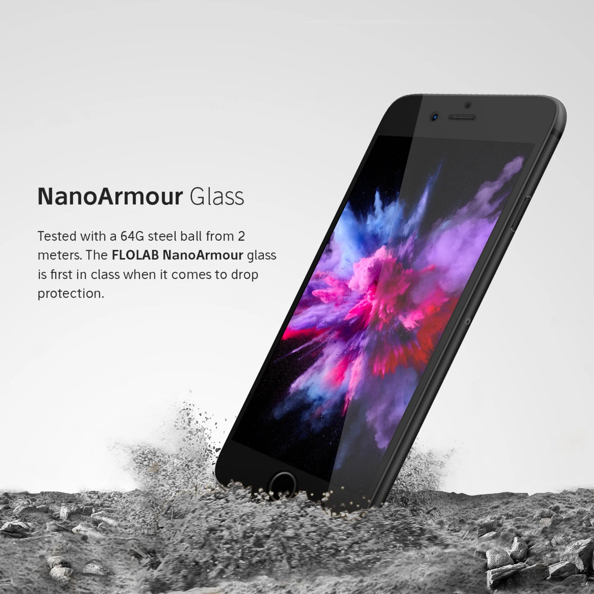 NanoArmour iPhone 8 / 7 Plus Tempered Glass Screen Protector