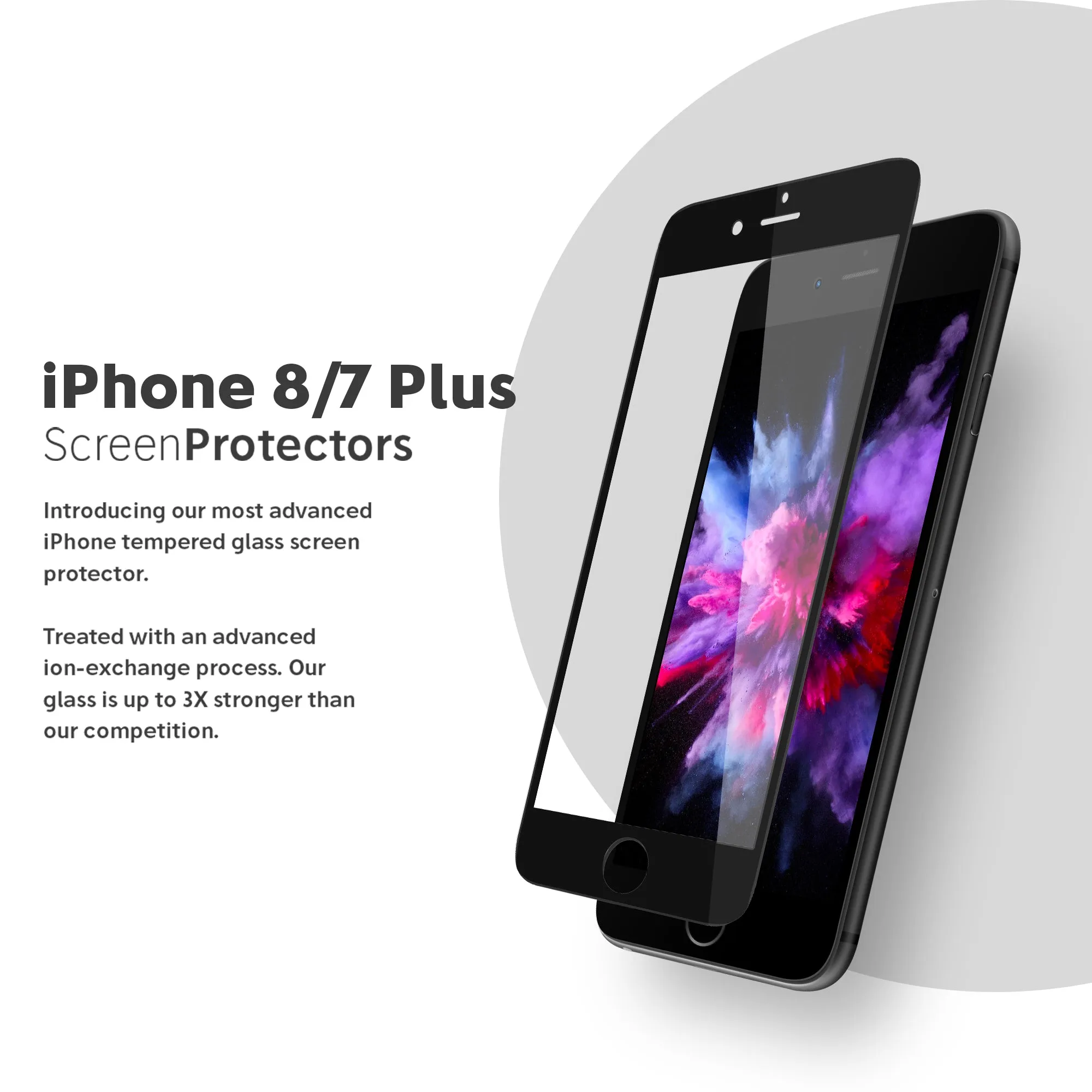 NanoArmour iPhone 8 / 7 Plus Tempered Glass Screen Protector