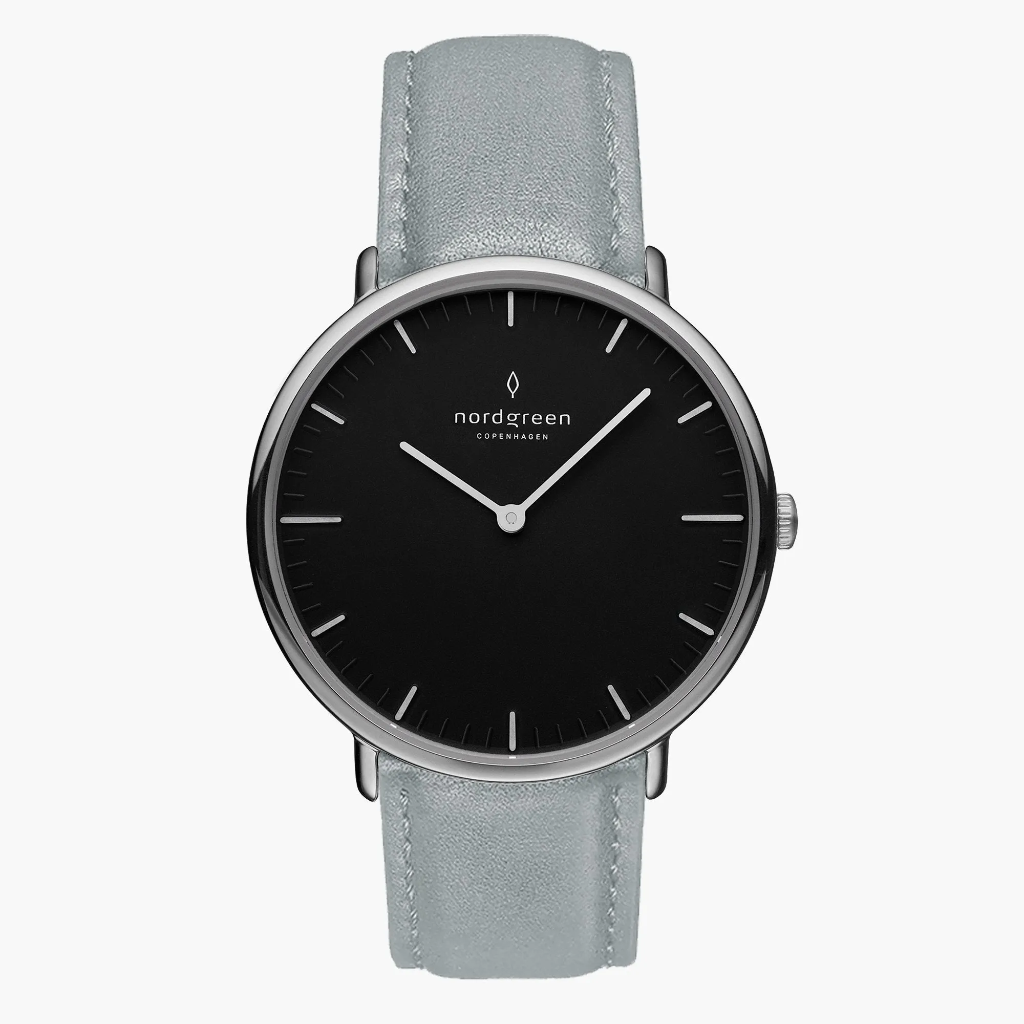 Native | Black Dial - Dove Grey Vegan Leather