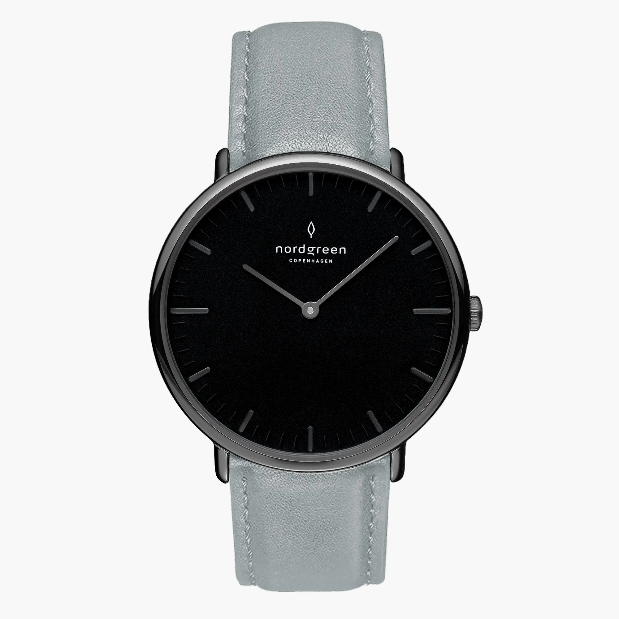 Native | Black Dial - Dove Grey Vegan Leather