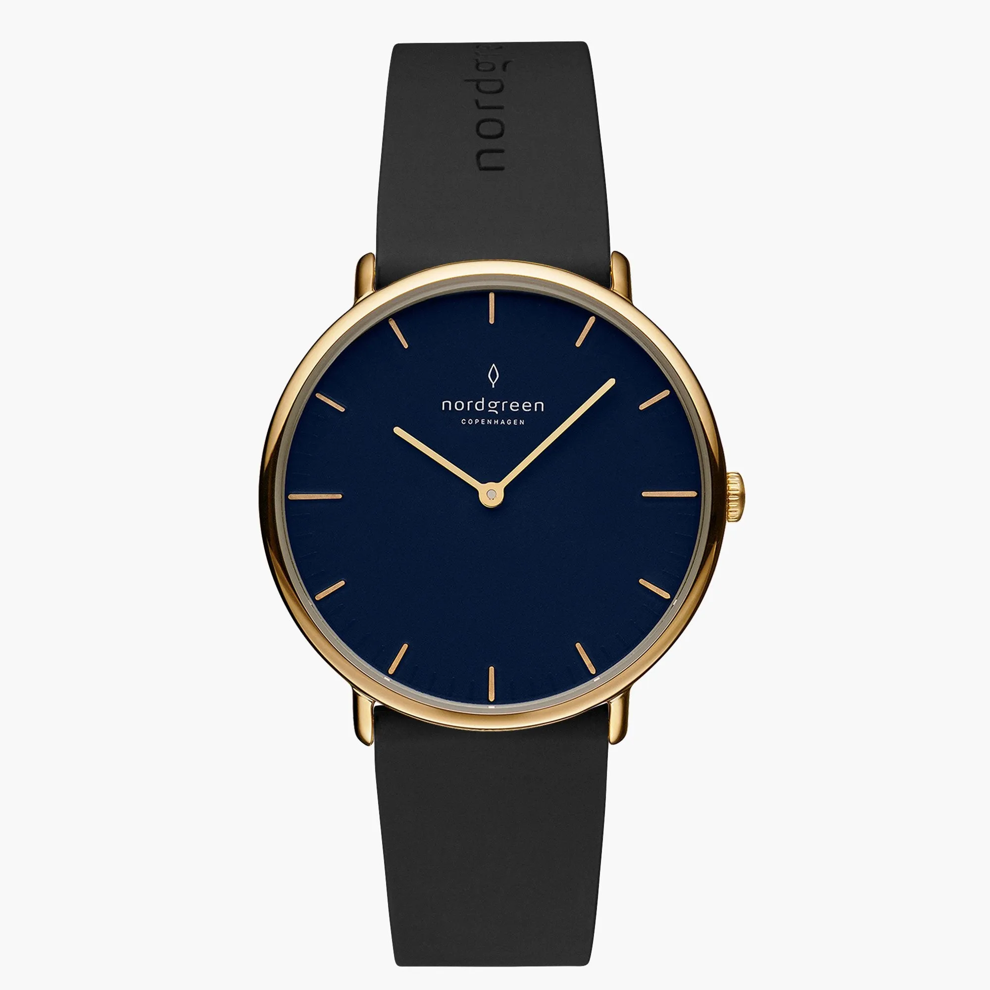 Native | Navy Dial - Black Rubber