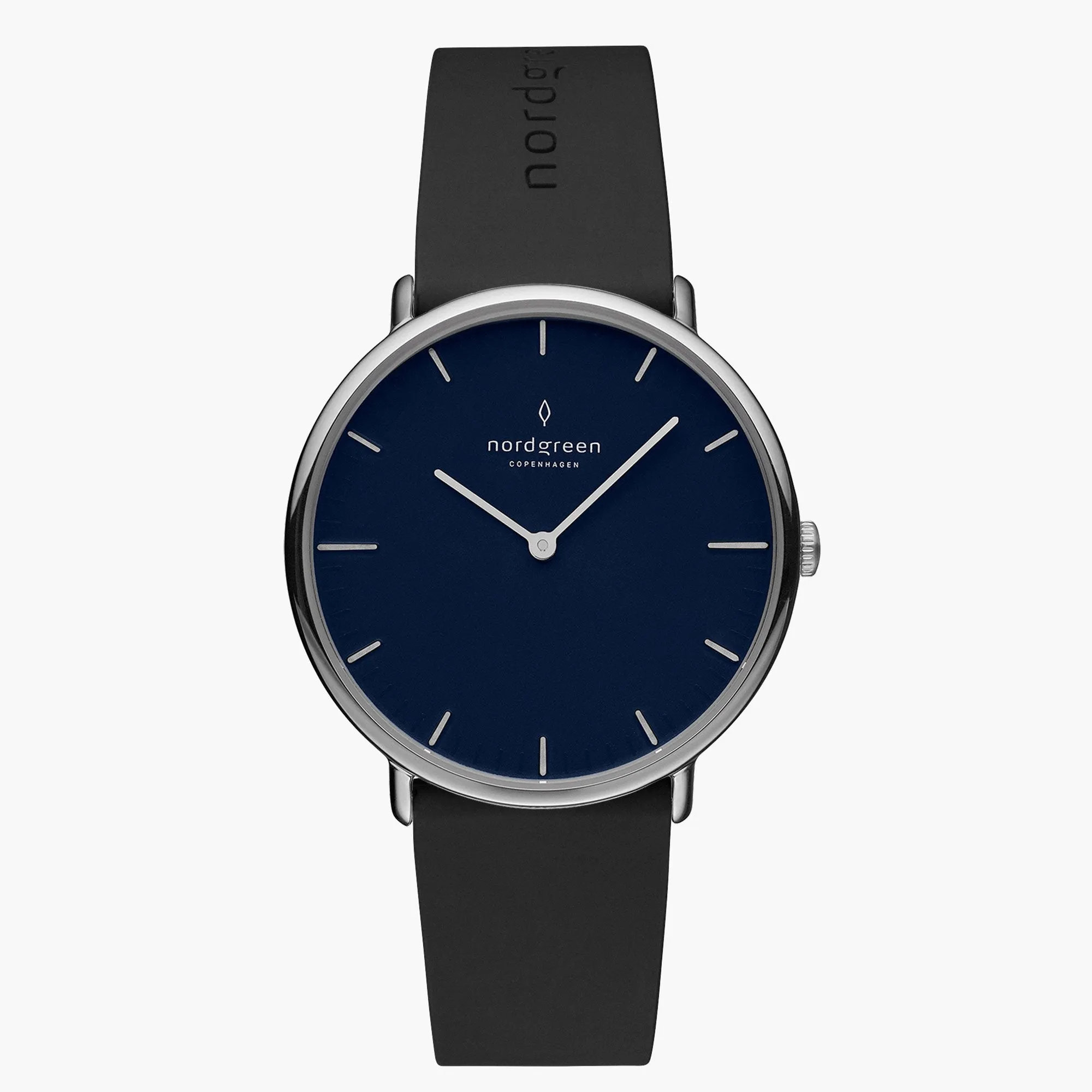 Native | Navy Dial - Black Rubber