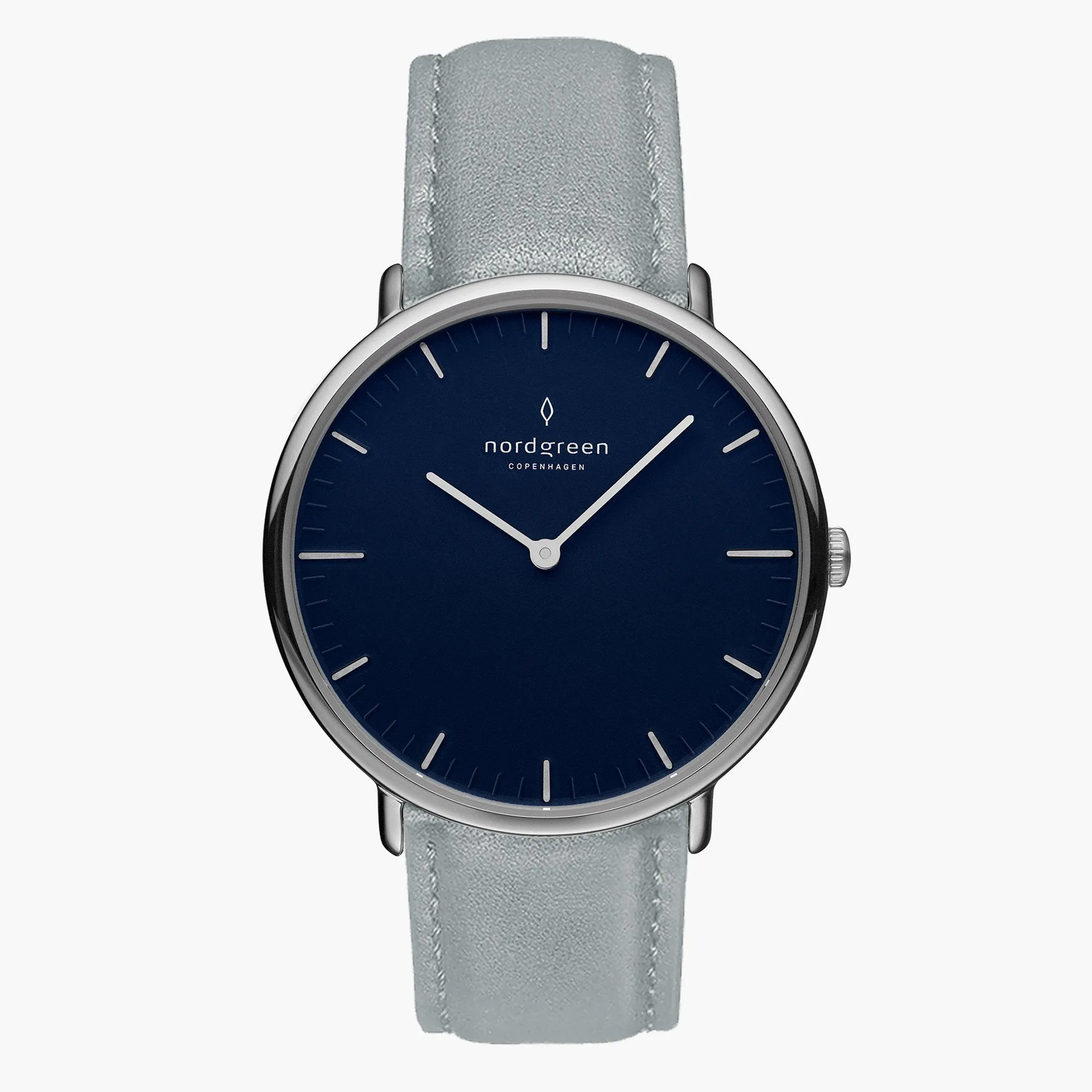 Native | Navy Dial - Dove Grey Vegan Leather