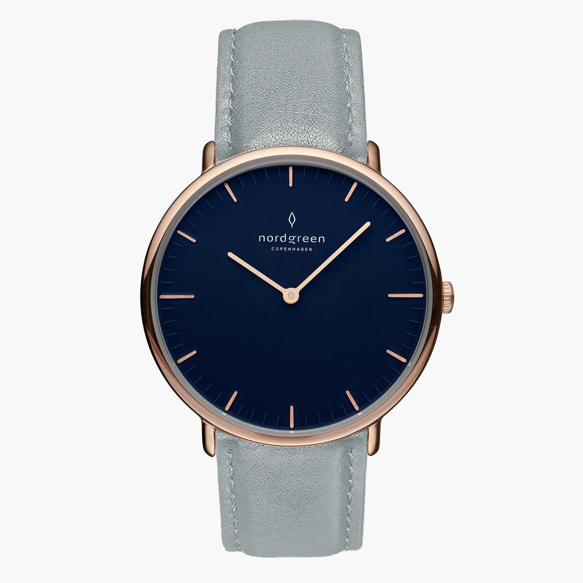 Native | Navy Dial - Dove Grey Vegan Leather