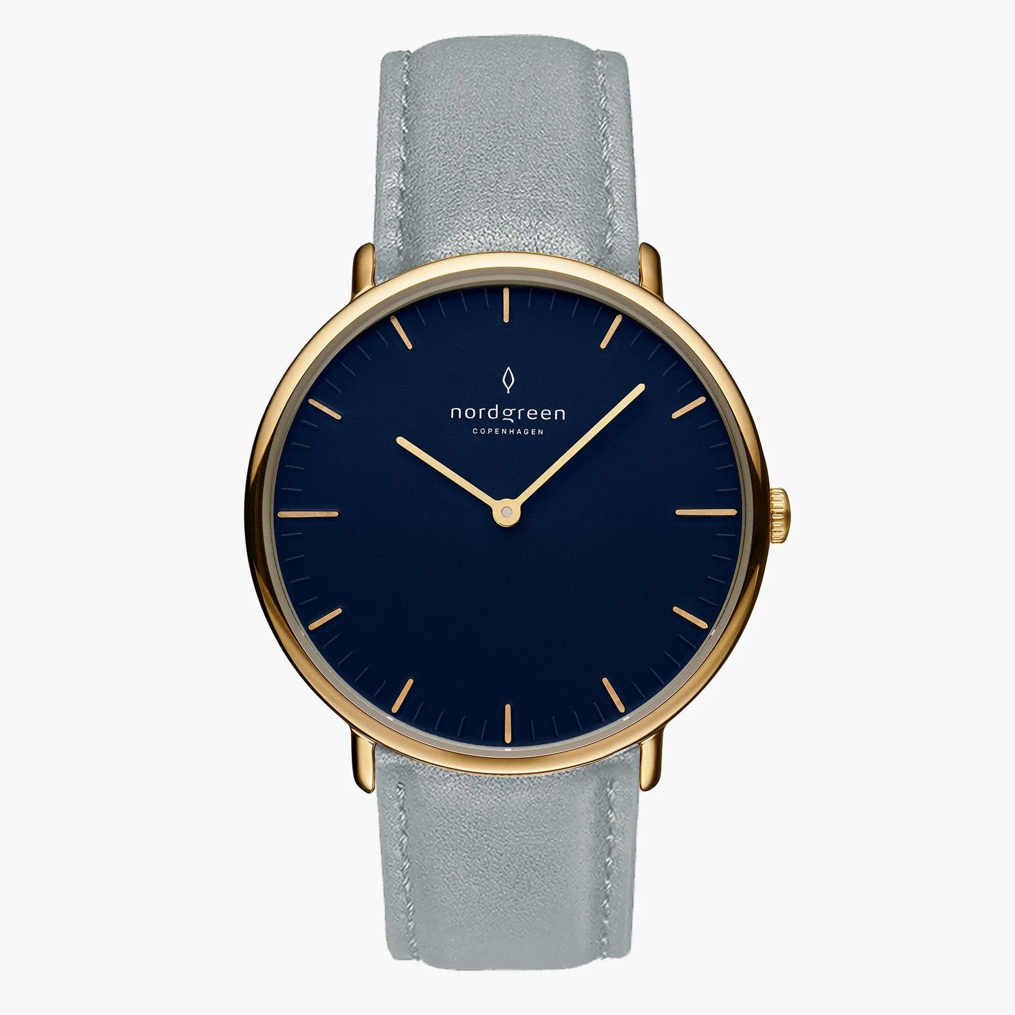 Native | Navy Dial - Dove Grey Vegan Leather