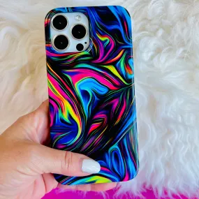 Neon Taffy Print Case For iPhone