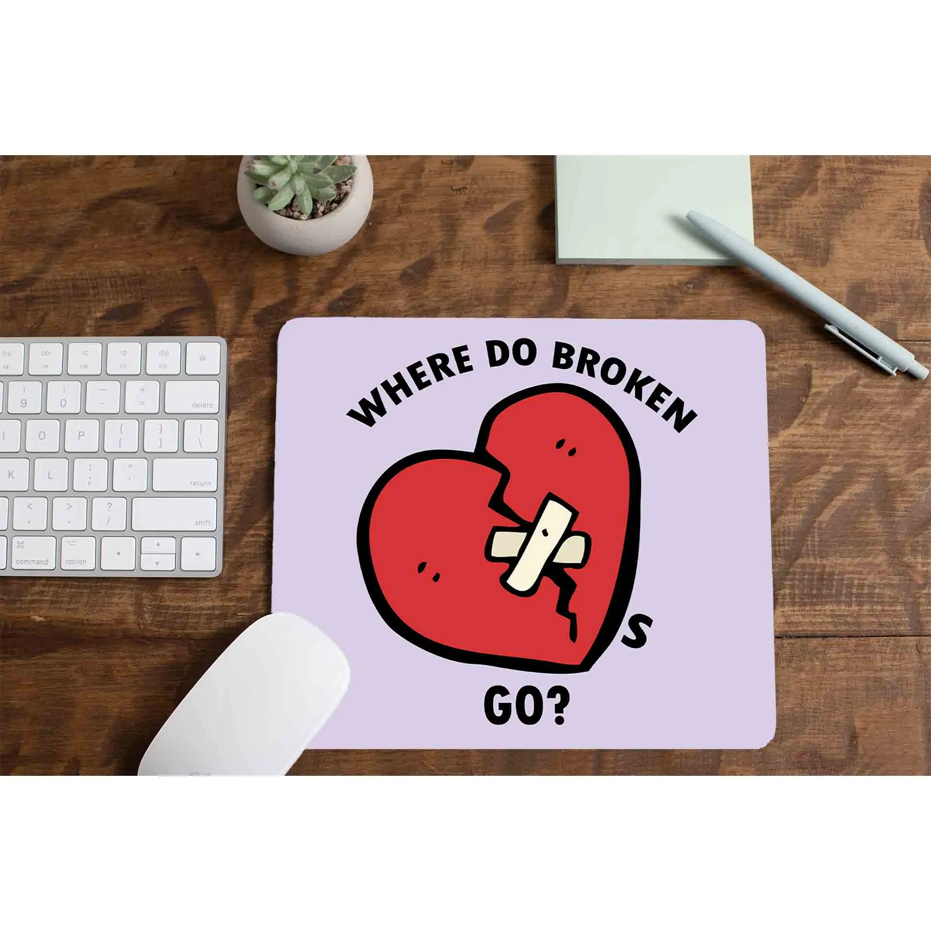 One Direction Mousepad - Where Do Broken Hearts Go