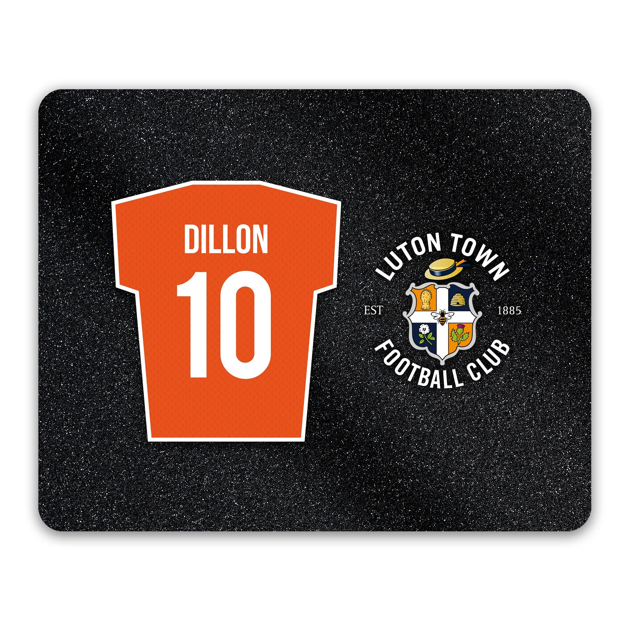 Personalised Luton Town FC Shirt Mouse Mat