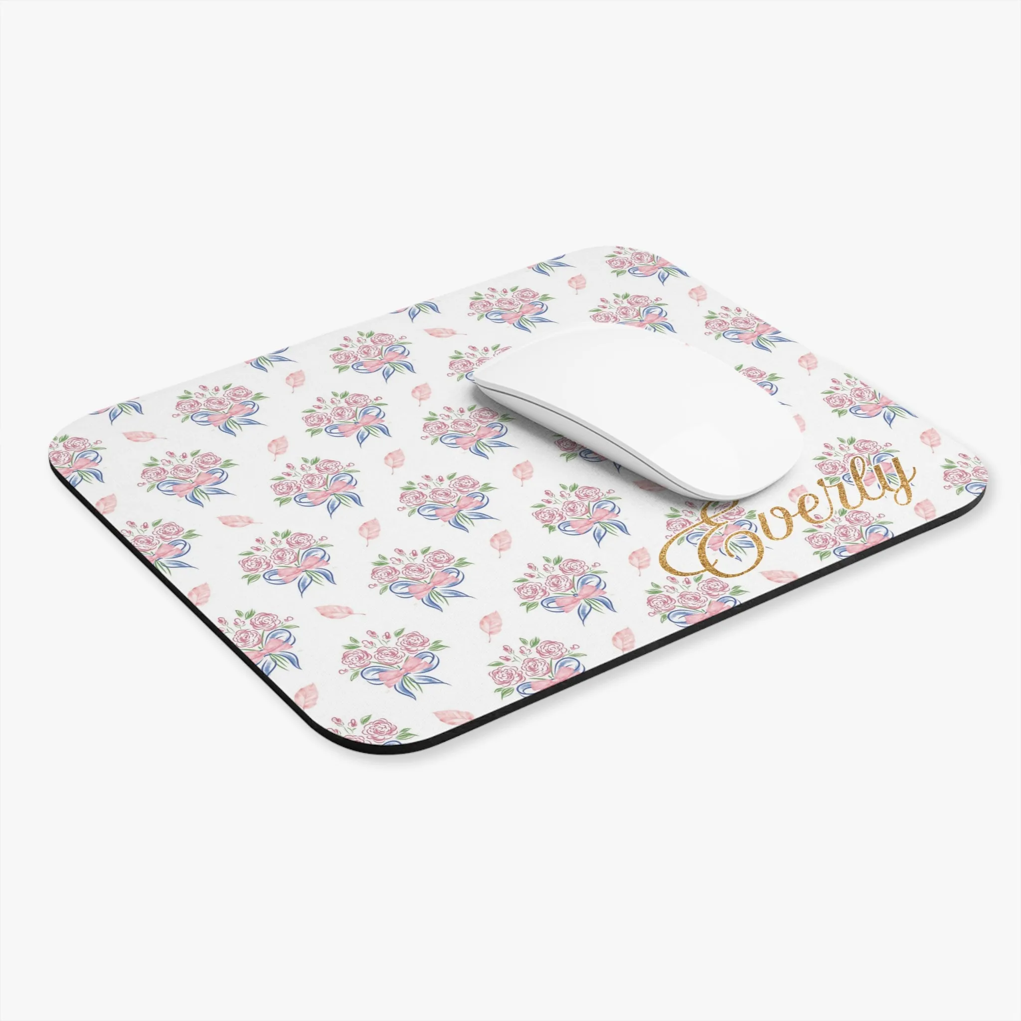 PERSONALIZED Everly Non-Slip Mouse Pad | Rubber Base, Durable Cloth Cover and Stain-Resistant