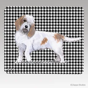 Petite Basset Griffon Vendeen Houndstooth Mouse Pad