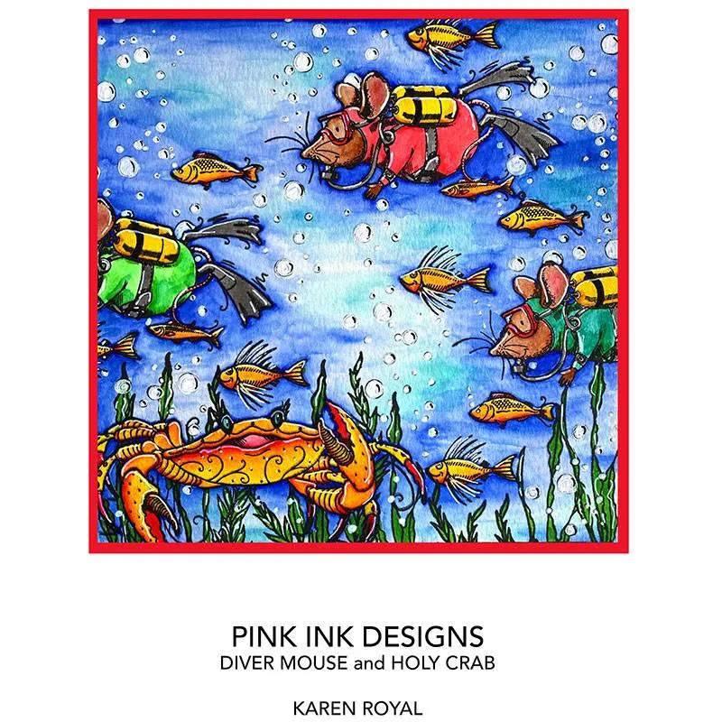 Pink Ink Designs Diver Mouse A7 Clear Stamp