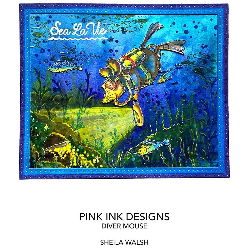 Pink Ink Designs Diver Mouse A7 Clear Stamp