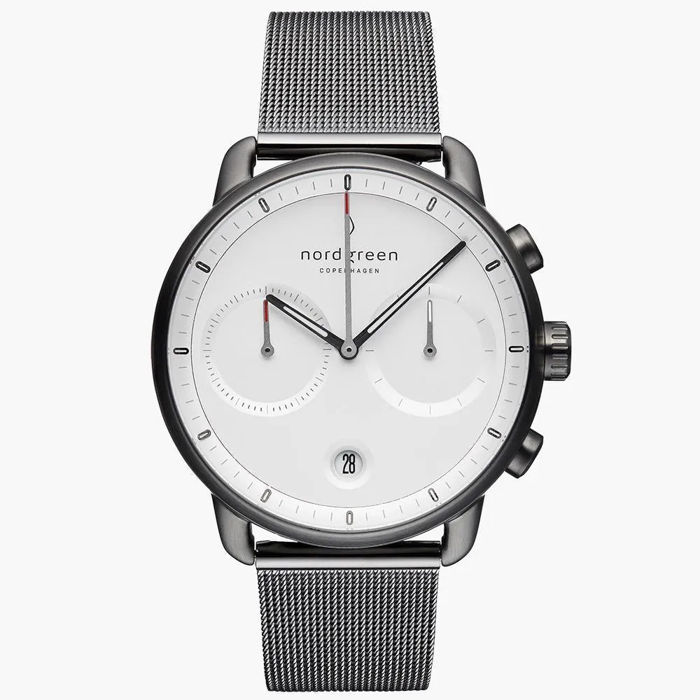 Pioneer | White Dial - Mesh